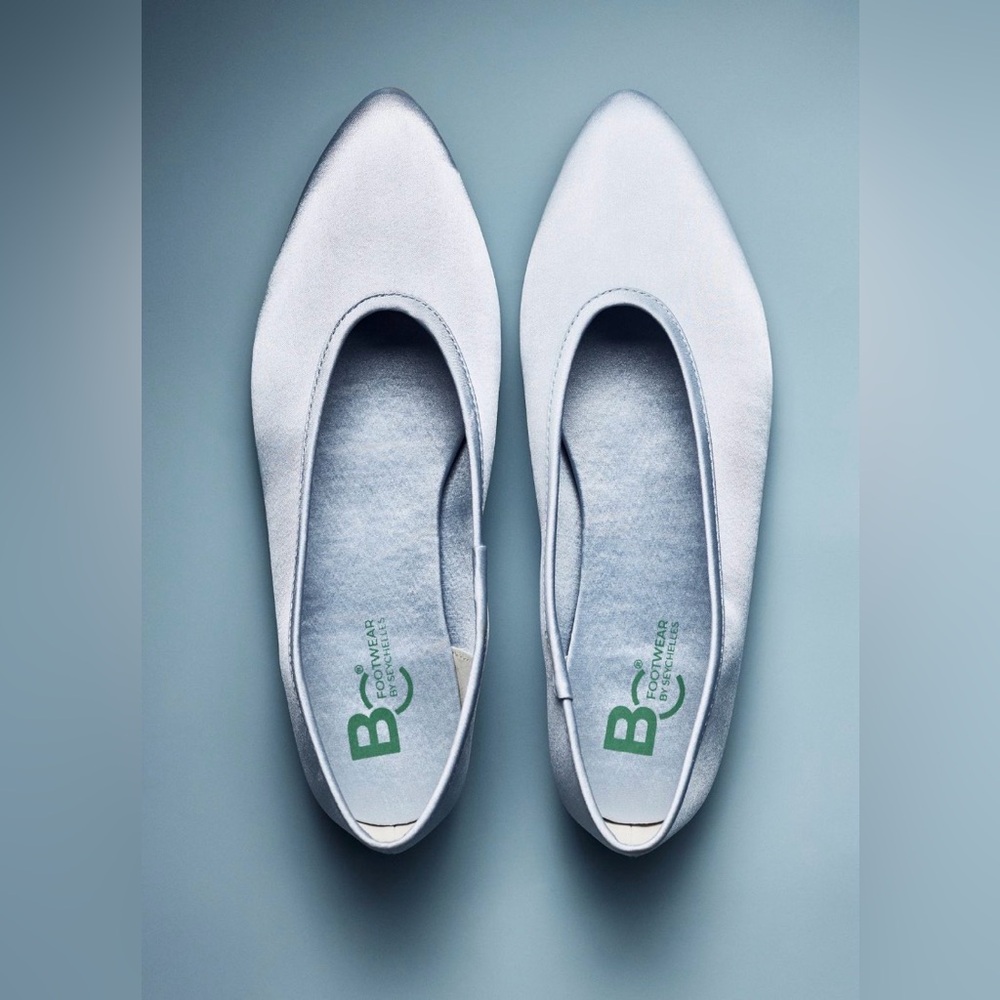 BC Footwear by Seychelles Georgette Satin Ballet Flats, Size 8.5